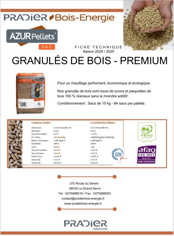 Granulés en sac 15Kg Azur Pellets – Image 2